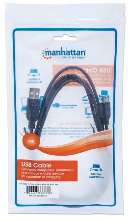 MANHATTAN USB kábel 2.0 Kábel A-mini B 1, 8 m3 