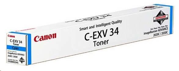 Canon toner C-EXV34 cyan (IRAdvance C2020/ 2025/ 2030/ 2220/ 2225/ 2230)0 