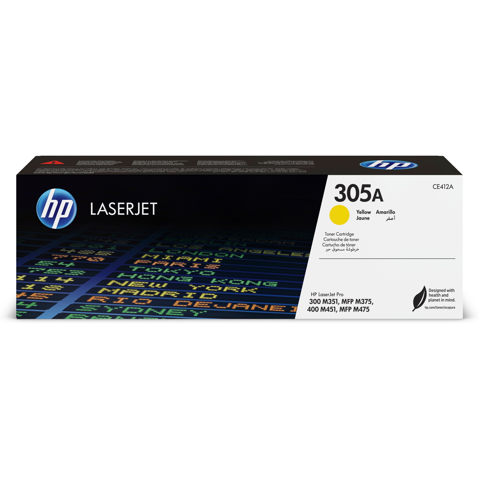 HP 305A Yellow LJ Toner Cart,  CE412A (2, 600 pages)0 