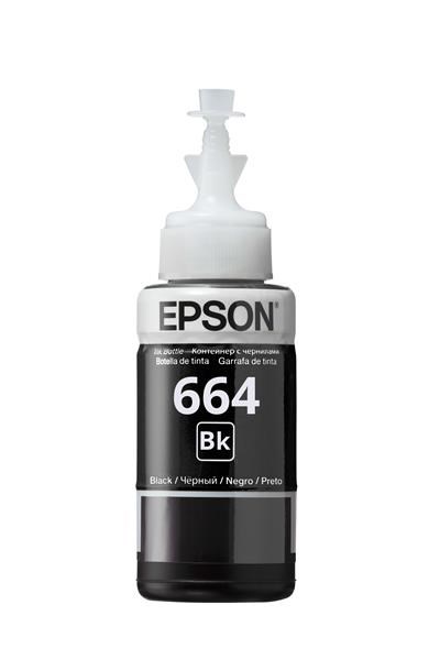 Čierny atrament EPSON T6641 Nádobka s čiernym atramentom 70 ml pre L100/ L200/ L550/ L1300/ L355/ 3650 