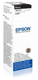 Čierny atrament EPSON T6731 Čierna nádobka s atramentom 70 ml pre L800/L18000 