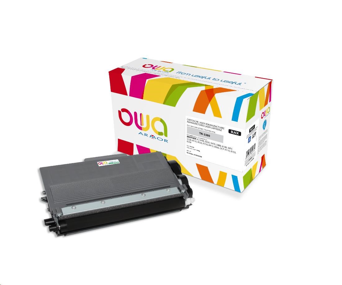 OWA Armor toner pre BROTHER HL 5440,5450,5470,5480,6180 MFC 8510,8515 DCP 8110,8000Stran,TN3380,black/black (TN-3380)0 