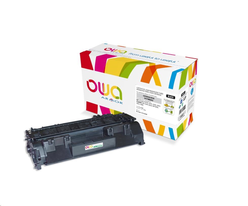 OWA Armor toner pre HP Laserjet P2030,  P2035,  P2050,  P2055,  2300 strán,  CE505A,  čierna/ čierna0 