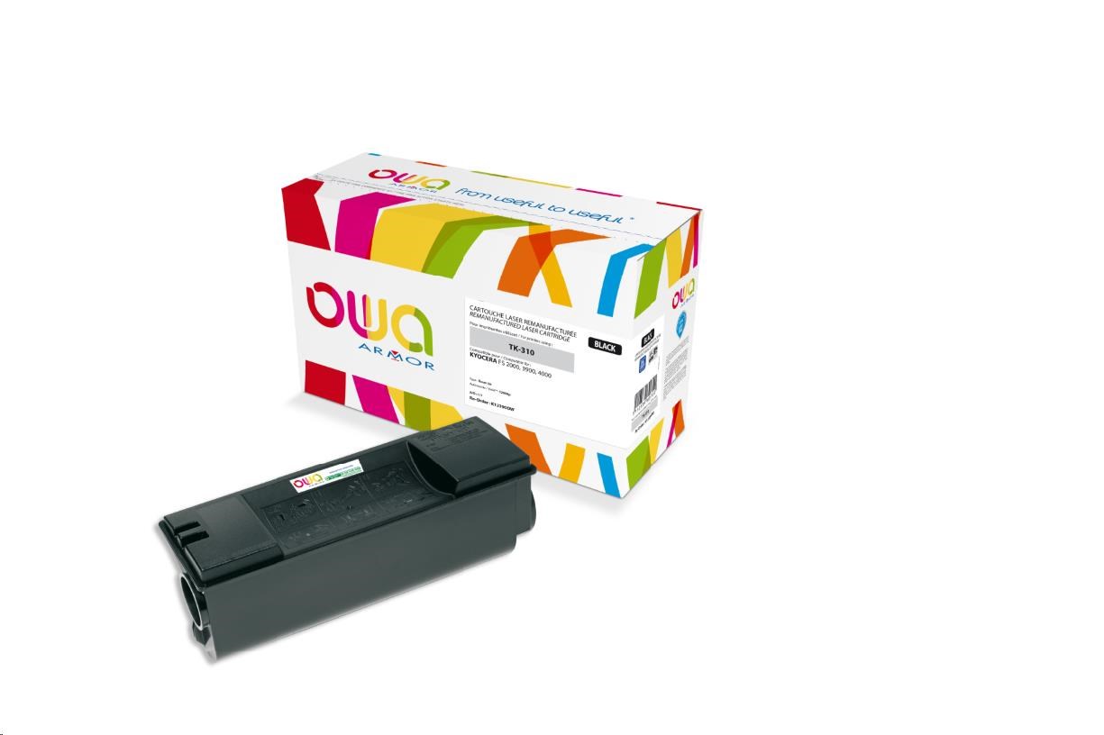 OWA Armor toner pre KYOCERA FS 2000,  3900,  4000,  12000 strán,  TK310,  čierny/ čierny + odpadový box (TK-310)0 