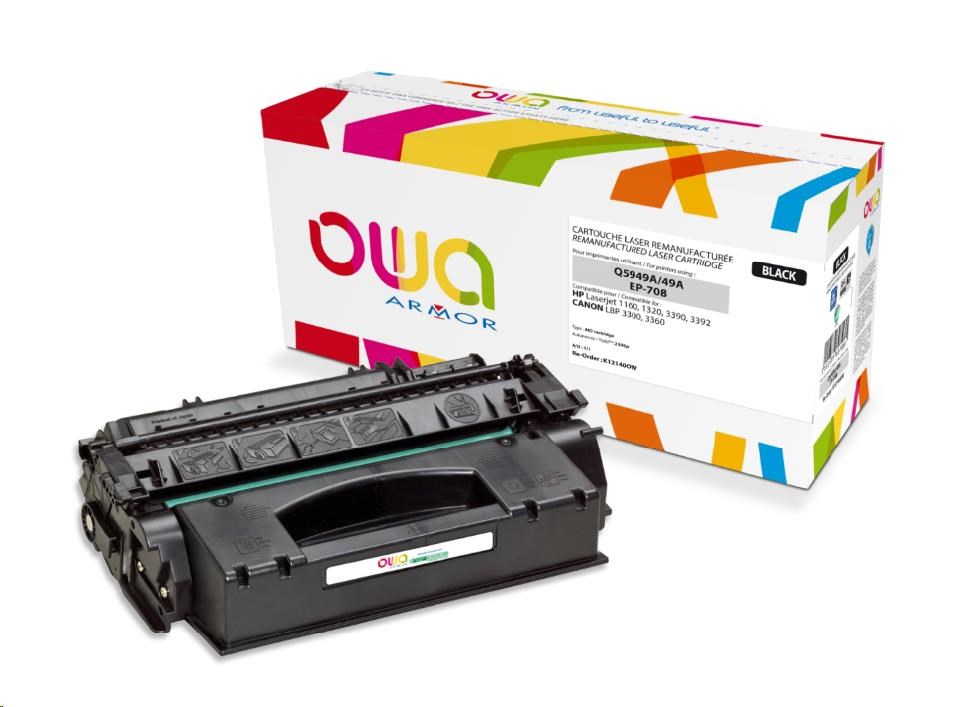 OWA Armor toner pre HP Laserjet 1160,  1320,  AIO 3390,  3392,  2500 strán,  Q5949A,  čierna/ čierna0 