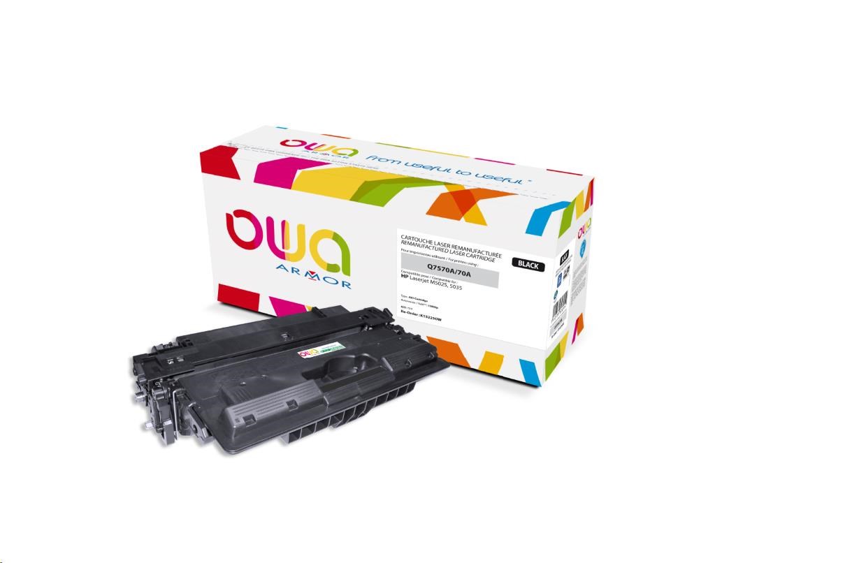 OWA Armor toner pre HP Laserjet M5025,  5035,  15000 strán,  Q7570A,  čierna/ čierna0 