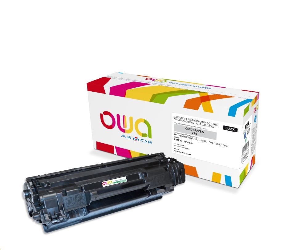 OWA Armor toner pre HP Laserjet P1566,  1601,  2100 strán,  CE278A,  čierny/ čierny0 