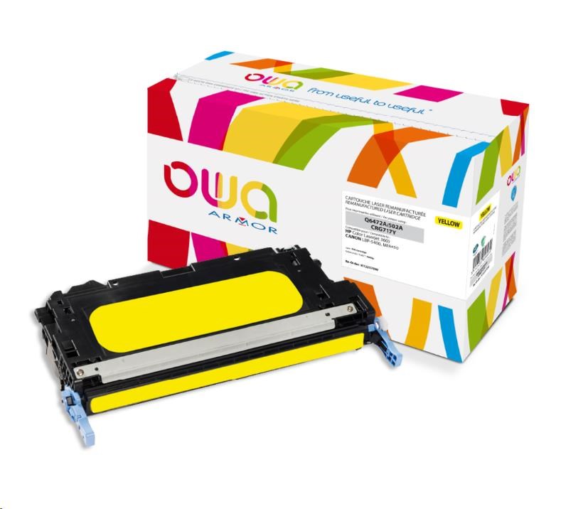OWA Armor toner pre HP Color Laserjet 3600,  4000 strán,  Q6472A,  žltá/ žltá0 