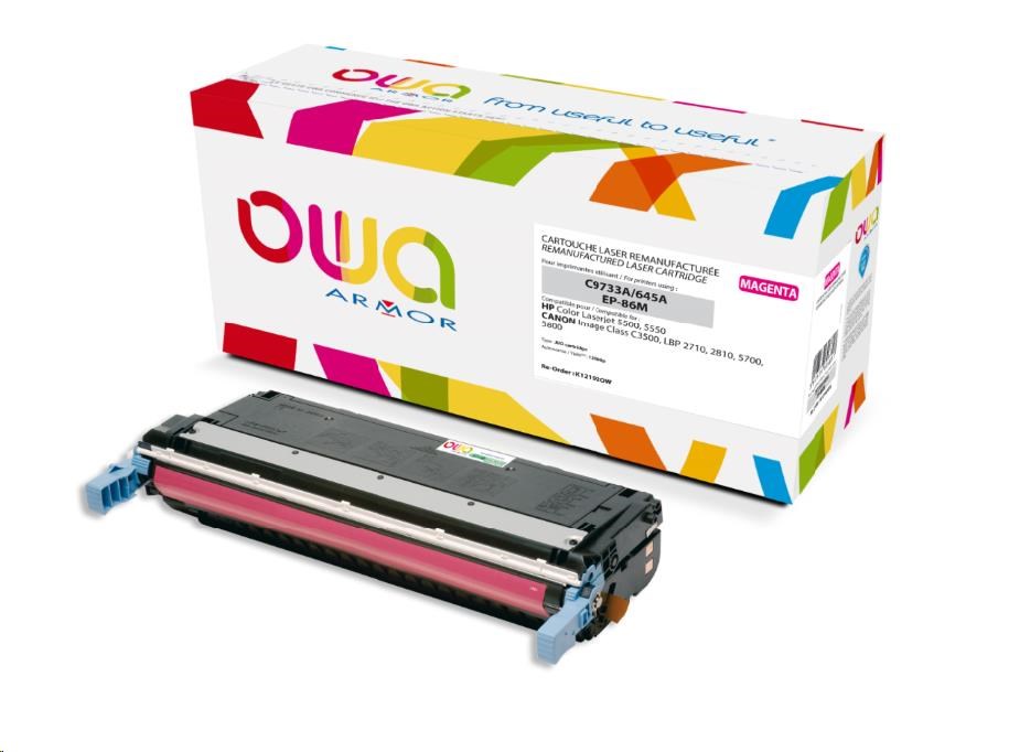 OWA Armor toner pre HP Color Laserjet 5500,  5550,  12000 strán,  C9733A,  červená/ purpurová0 