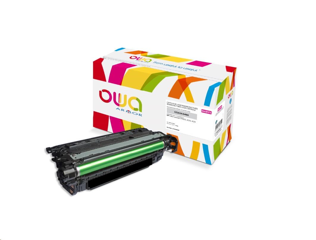 OWA Armor toner pre HP Color Laserjet CP4025/4520/4525, 11000 strán, CE263A, červená/purpurová0 