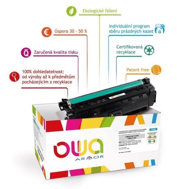 OWA Armor toner pre HP Laserjet Ese 700 M775,  16000 strán,  CE342A,  žltá/ žltá0 