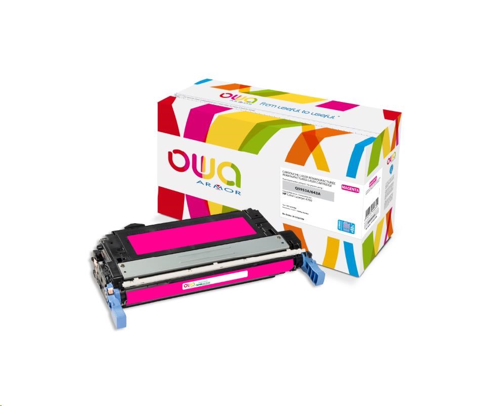 OWA Armor toner pre HP Color Laserjet 4700,  15000 strán,  Q5953A JUMBO,  červená/ purpurová0 