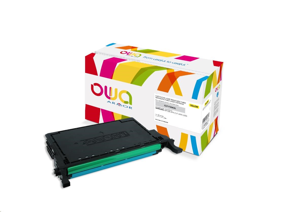 OWA Armor toner pre SAMSUNG CLP 620,  670,  4000 strán,  CLTY5082L,  žltá/ žltá (CLT-Y5082L, SU532A)0 