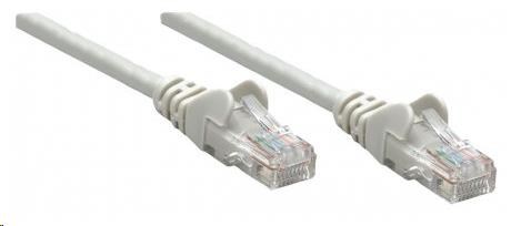 Intellinet patch kábel,  Cat6 Certified,  CU,  UTP,  PVC,  RJ45,  0.25 m,  sivá1 