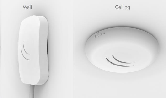 MikroTik cAP Lite,  1.5dBi Dual-Chain,  650MHz CPU,  64MB RAM,  1x LAN,  2.4GHz Wi-Fi,  802.11b/ g/ n,  vrátane. Licencia L45 