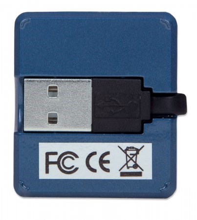 MANHATTAN USB 2.0 Micro Hub,  4 porty,  napájanie zbernice8 