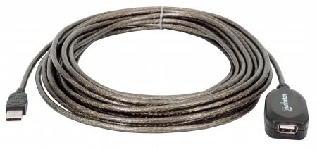 MANHATTAN USB kábel 2.0 A-A,  Aktívne predĺženie 5 m,  Daisy-Chainable,  Blister1 
