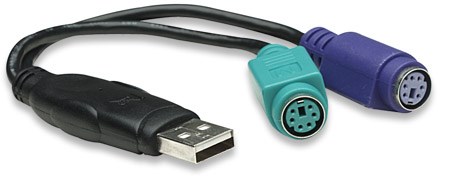 MANHATTAN prevodník USB na 2x PS/20 
