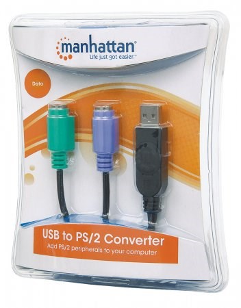MANHATTAN prevodník USB na 2x PS/ 23 
