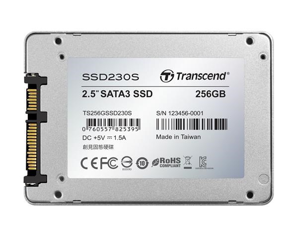 TRANSCEND SSD 230S 256GB,  SATA III 6Gb/ s,  3D TLC,  hliníkové puzdro1 