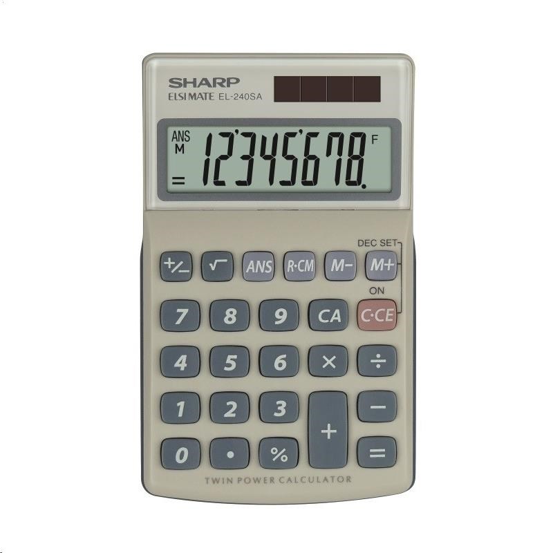 SHARP kalkulačka - EL240SAB - blister0 