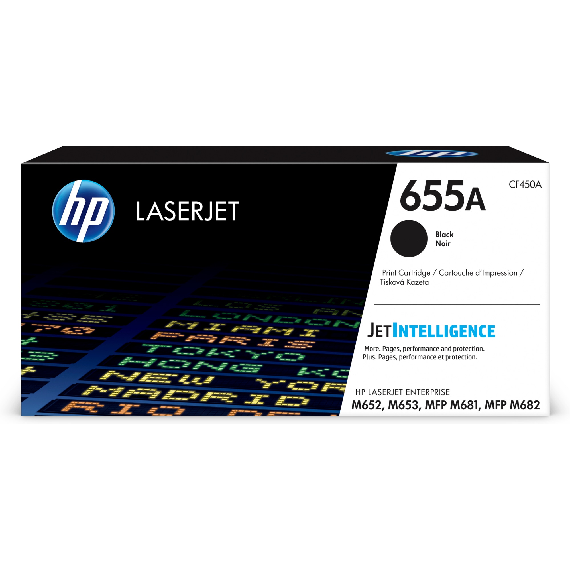 HP 655A Black Original LaserJet Toner Cartridge (CF450A) (12, 500 pages)0 