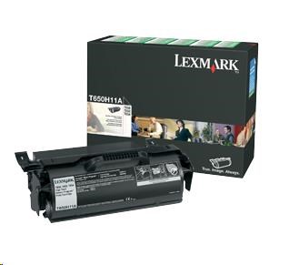 Čierny toner LEXMARK T650, T652, T654 z programu Lexmark Return0 