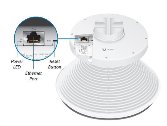 UBNT airMAX IsoStation IS-5AC [AP/Klient 450+Mbps, 256QAM, 45° rohová anténa, 14dBi, airMAX ac]1 