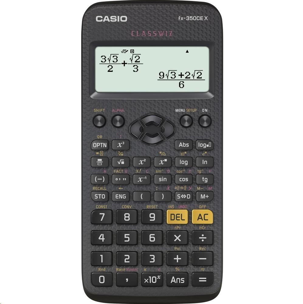 CASIO kalkulačka FX 350 CE X,  černá,  školní0 