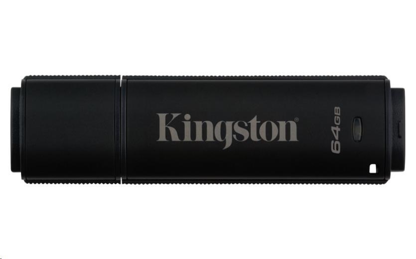 Kingston 64GB DataTraveler 4000 G2DM (USB 3.0,  256-bitové šifrovanie AES)1 