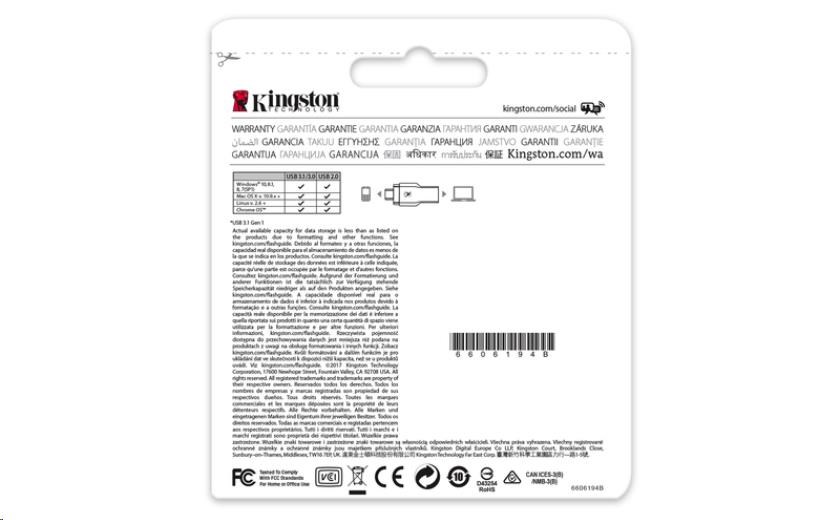 Kingston MobileLite 3C UCB-C + USB 3.0 čítačka kariet microSD5 