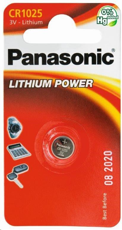 PANASONIC Lithiová baterie (knoflíková) CR-1025EL/ 1B  3V (Blistr 1ks)0 