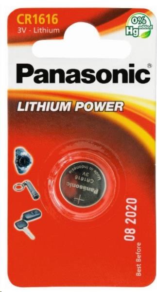 PANASONIC Lithiová baterie (knoflíková) CR-1616EL/1B  3V (Blistr 1ks)0 