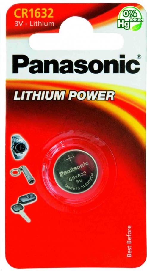 PANASONIC Lithiová baterie (knoflíková) CR-1632EL/ 1B  3V (Blistr 1ks)0 