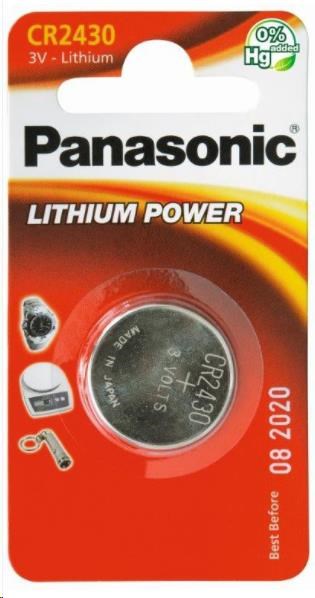 PANASONIC Lithiová baterie (knoflíková) CR-2430EL/ 1B  3V (Blistr 1ks)0 