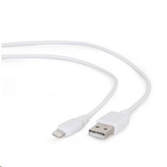 GEMBIRD CABLEXPERT USB 2.0 Nabíjací a synchronizačný kábel Lightning (IP5 a vyšší),  2 m,  biely0 
