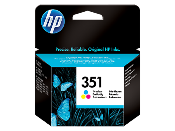 HP 351 Tri-colour Inkjet Print Cartridge with Vivera Inks