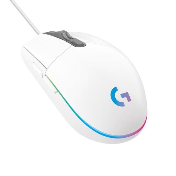 Myš Logitech Gaming G203 Lightsync biela