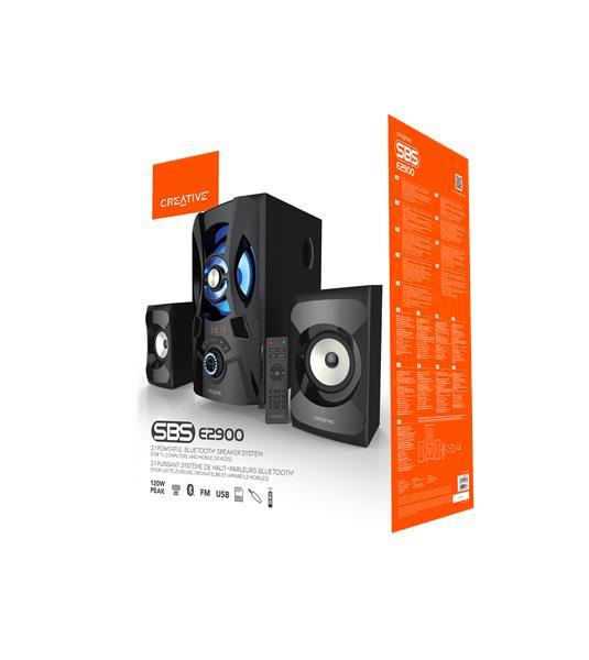 Creative SBS E2900, Bluetooth 2.1 reproduktory so subwooferom pre TV a PC, výkonné 11
