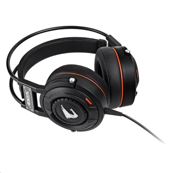 GIGABYTE sluchátka s mikrofonem headset AURUS H5,  wired,  RGB Lighting,  USB/ 3.5mm6