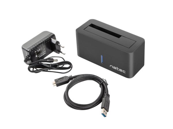 Dokovacia stanica pre HDD 2, 5"/ 3, 5" USB 3.0 Natec Kangaroo, vrátane napájacieho adaptéra10