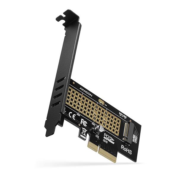 AXAGON PCEM2-N, PCIe x4 - M.2 NVMe M-key slot adaptér, vr. LP1