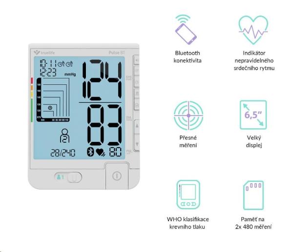TrueLife Pulse BT - tonometr/ měřič krevního tlaku1