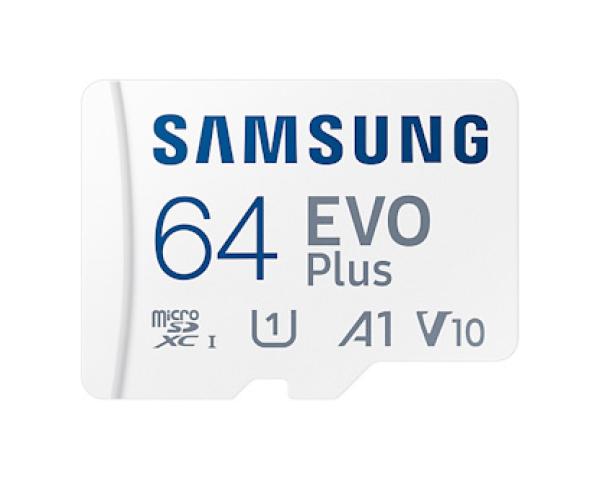 Samsung EVO Plus/ micro SDXC/ 64GB/ 130MBps/ UHS-I U1/ Class 10/ + Adaptér