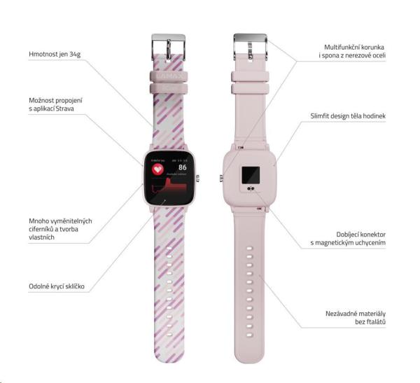 LAMAX BCool Pink - chytré hodinky pro děti3