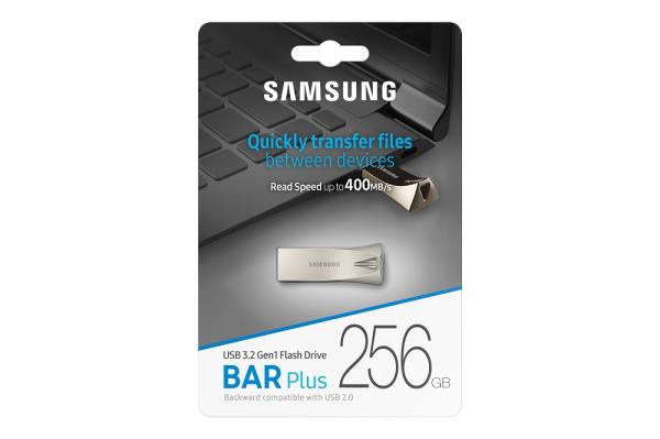 Samsung BAR Plus/ 256GB/ USB 3.2/ USB-A/ Champagne Silver5