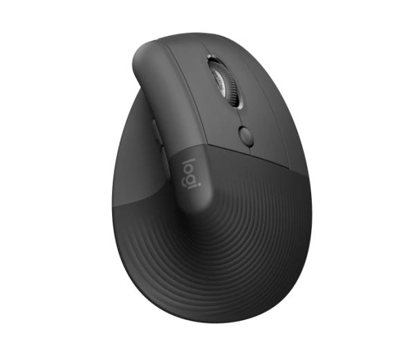 Logitech Lift/ Vertikálna/ Optická/ Pre pravákov/ 4 000 DPI/ USB+BT/ Grafitová