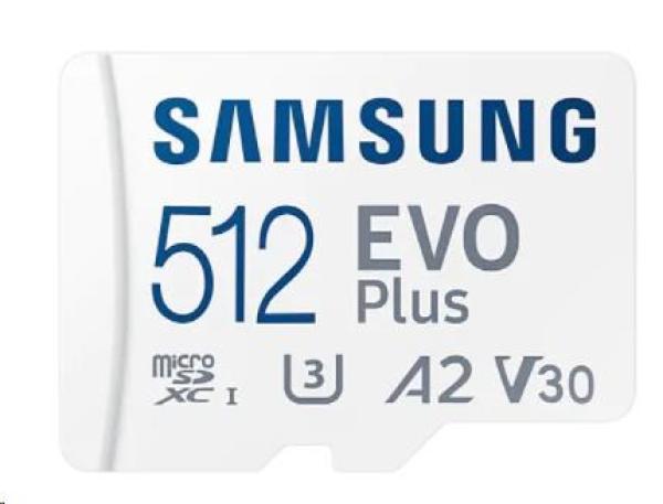 Karta Samsung micro SDXC 512 GB EVO Plus + SD adaptér