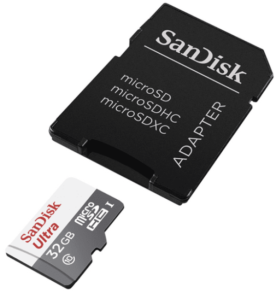 SanDisk Ultra/ micro SDHC/ 32GB/ 100MBps/ UHS-I U1/ Class 10/ + Adaptér1
