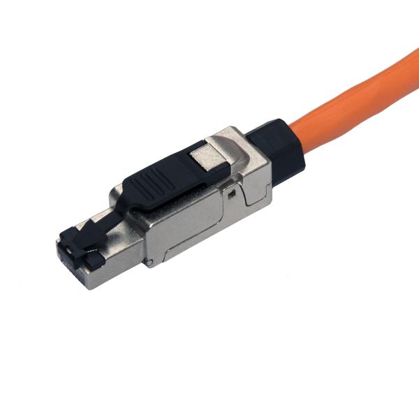 Konektor MPTL univerzálny RJ45 CAT6A STP samorezný SXRJ45-6A-STP-BK-SA3